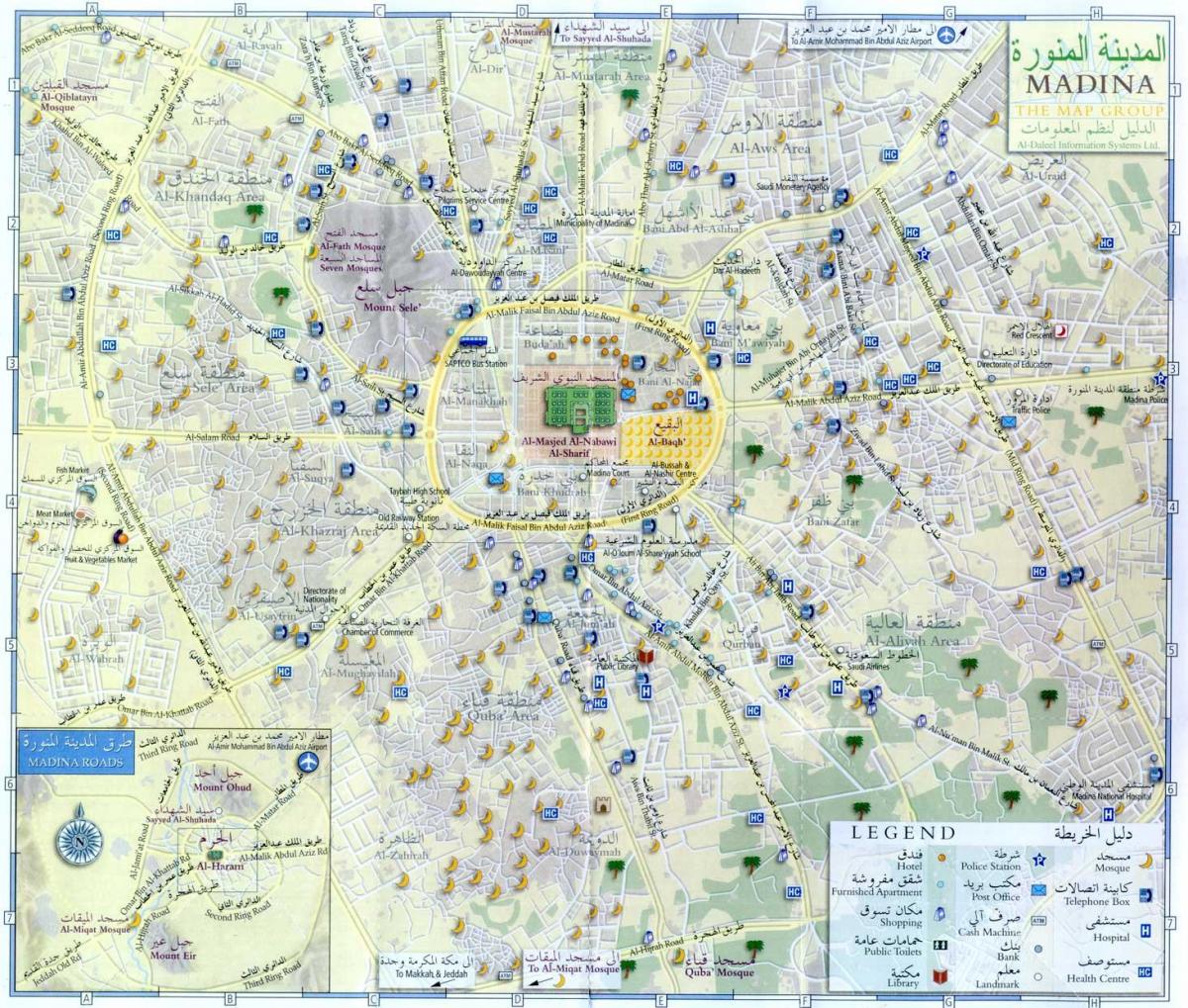 térkép madina munawara Szaúd-Arábia