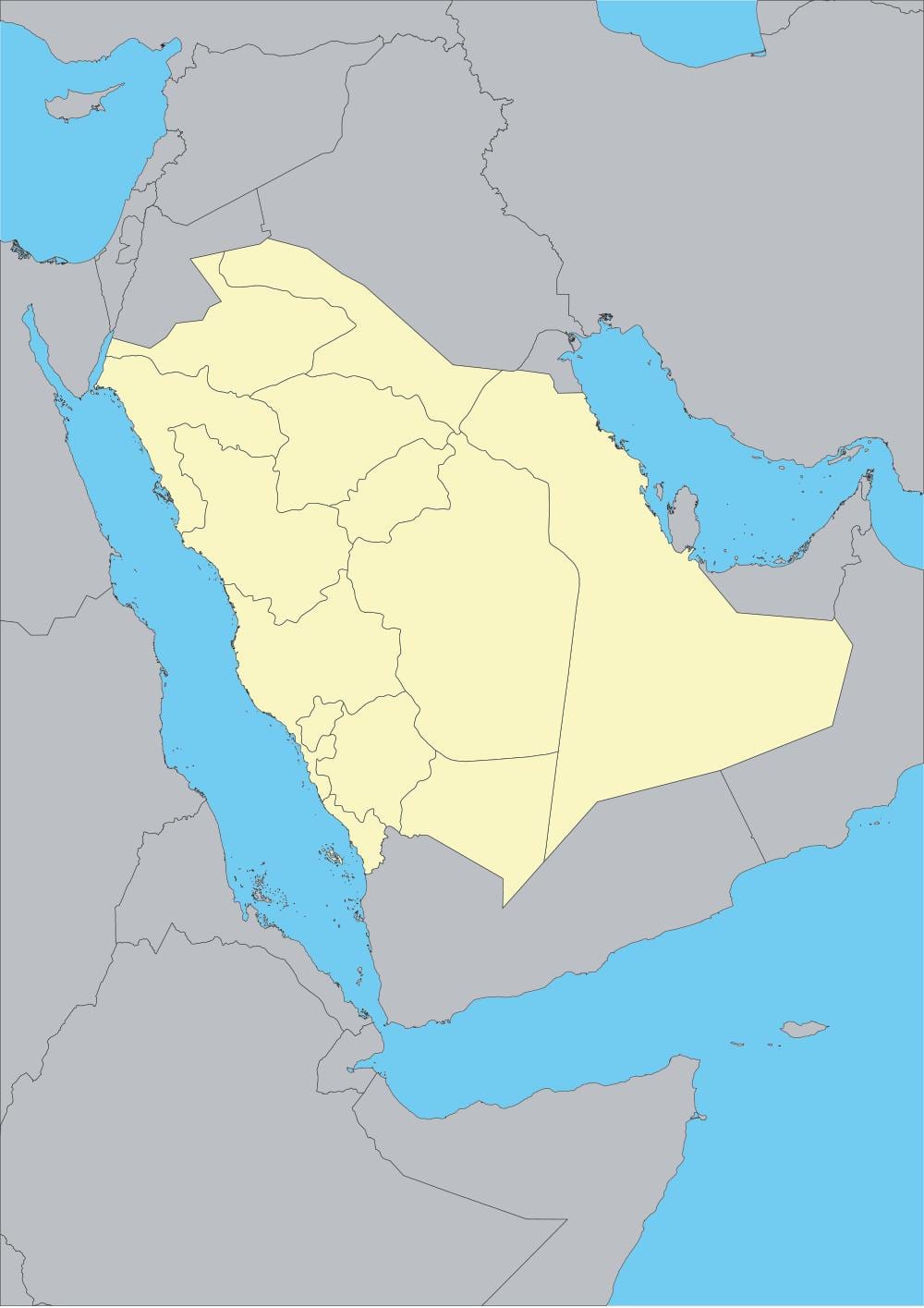 KSA vektoros térkép