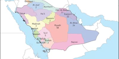 Térkép al ahsa Szaúd-Arábia