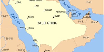 Al jouf térkép Szaúd-Arábiában