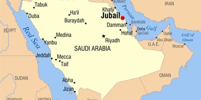 Jubail KSA térkép