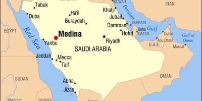 Térkép medina, Szaúd-Arábia