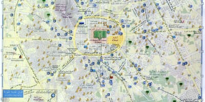 Térkép madina munawara Szaúd-Arábia
