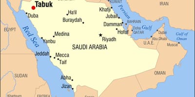 Tabuk KSA térkép